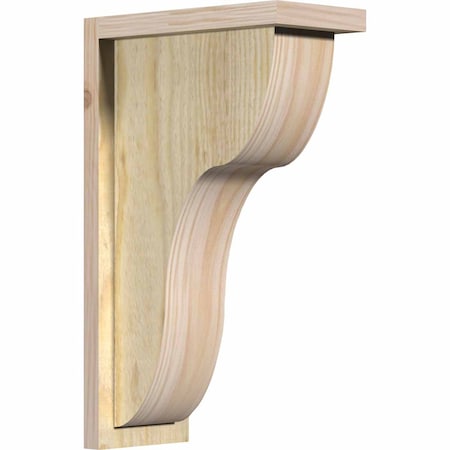 Ekena Millwork Carmel Rough Sawn Corbel w/Backplate, Douglas Fir, 6"W x 12"D x 20"H COR06X12X20CAR01RDF